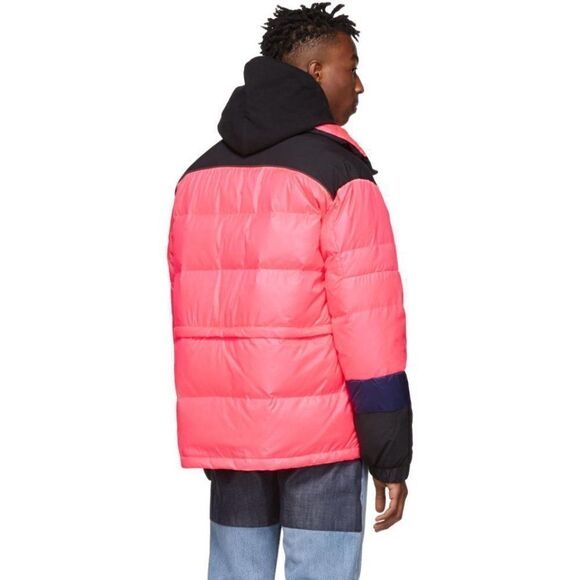 NWT Off-White Neon Pink Puffer Down Quilted Jacket Small - Virgin Abloh Unisex - Picture 5 of 17